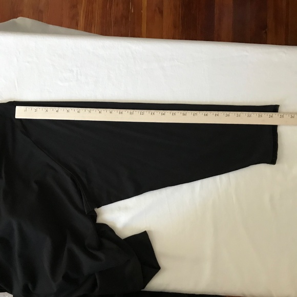 J. JILL Velvet Trim V-Neck Tee Long Sleeve Cotton Black NWT Women’s Plus Size 4X - Picture 13 of 15